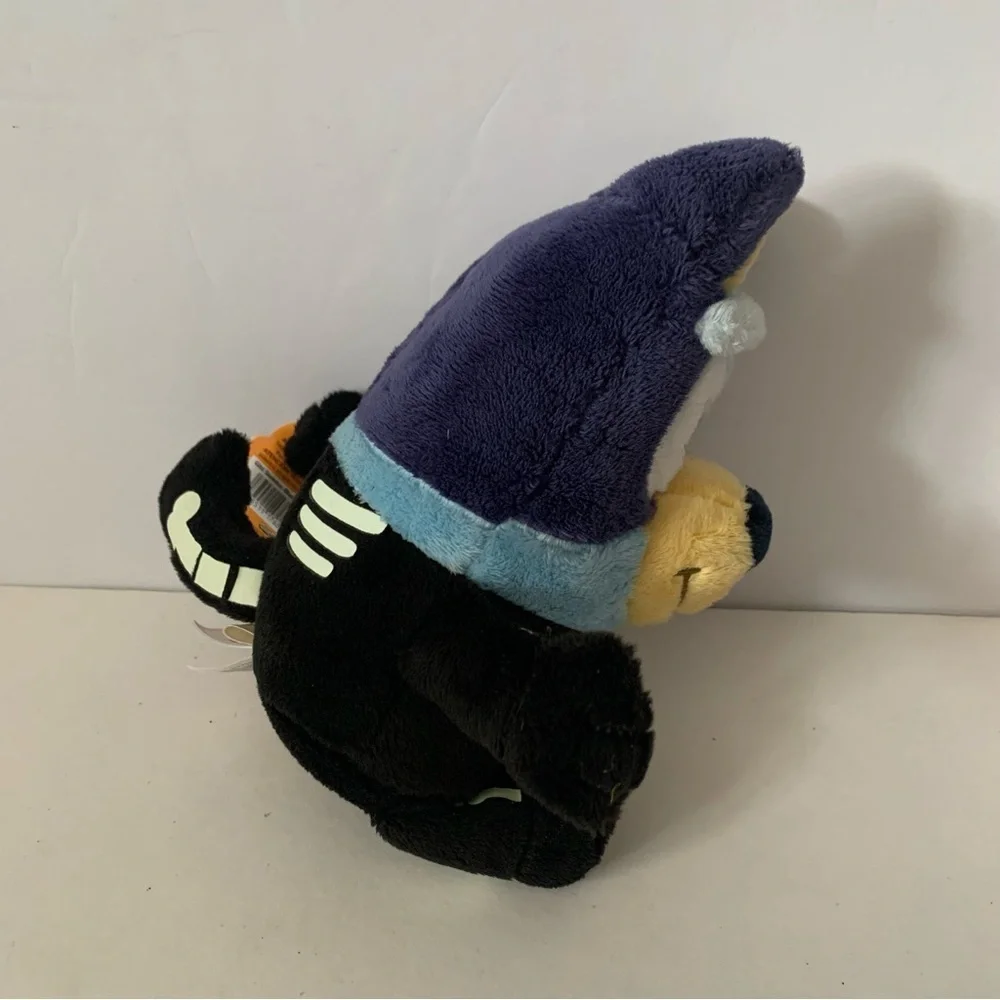NWT. Bluey Glow-In-The-Dark Skeleton Costume Plush, 7.5